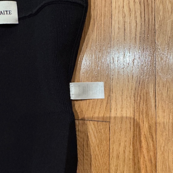 KHAITE - ALEXA Ribbed Knit Bodysuit - Criss Cross Back - Picture 7 of 9